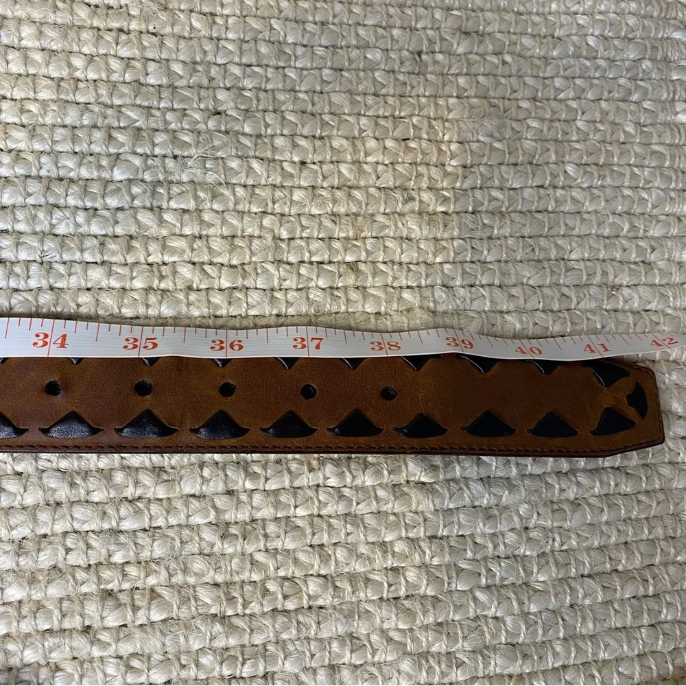 Brighton leather belt with metal buckle size 34